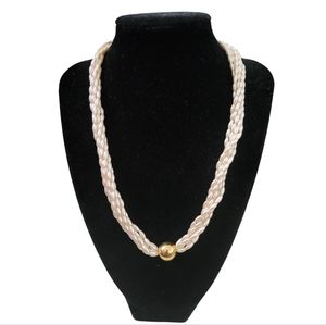 Vintage napier rice bead neclace